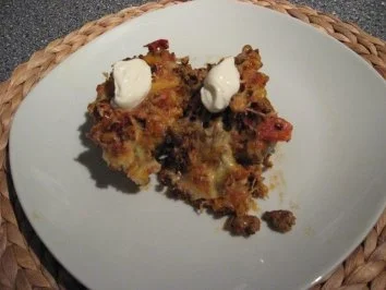 Rezept: Ofen-Kartoffeln mit Hackfleisch Ofen-Kartoffeln mit Hackfleisch - Rezept