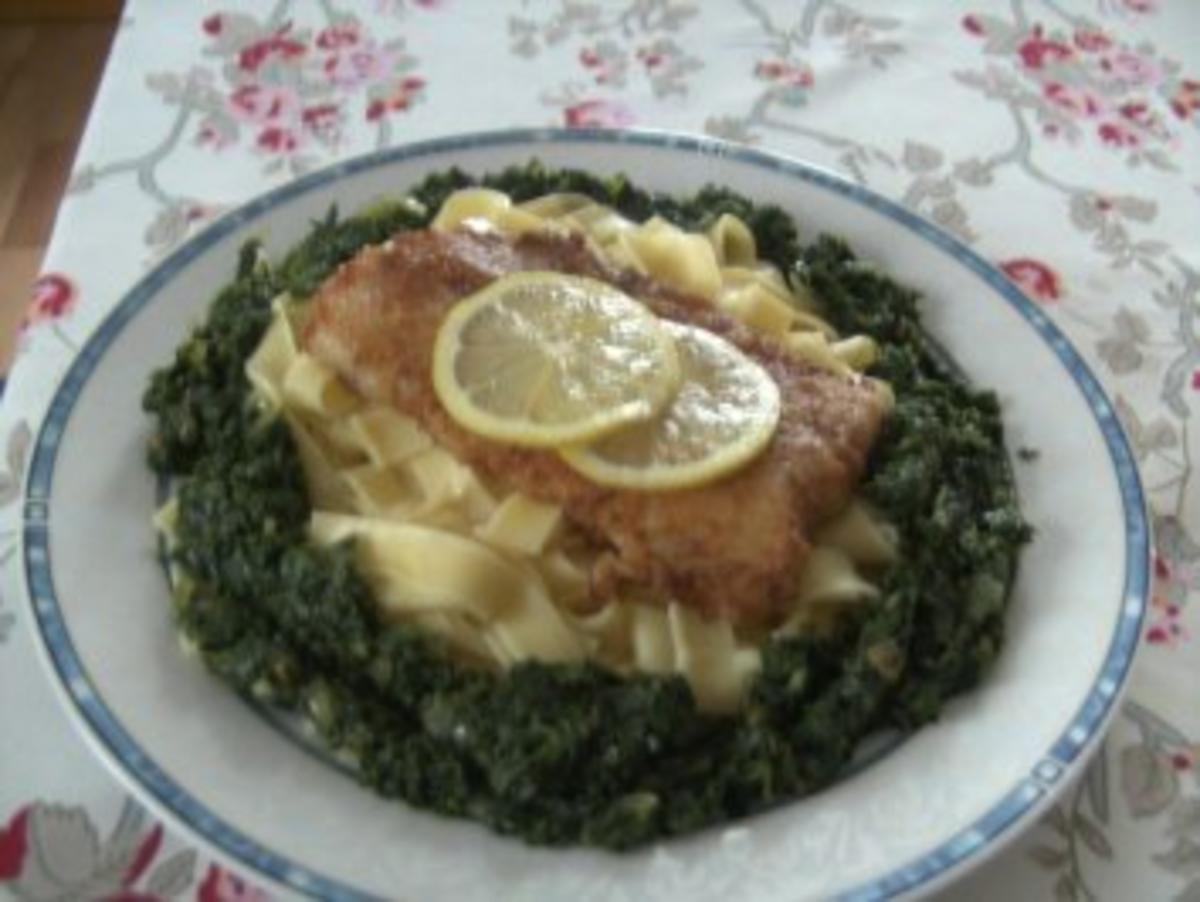 Pangasius -Filet im Spinatnest - Rezept