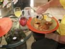 Fruehstueck -  181 Kal. Fett arm - Gefuellter French Toast -Leicht zu machen - Mit Bilder - Rezept
