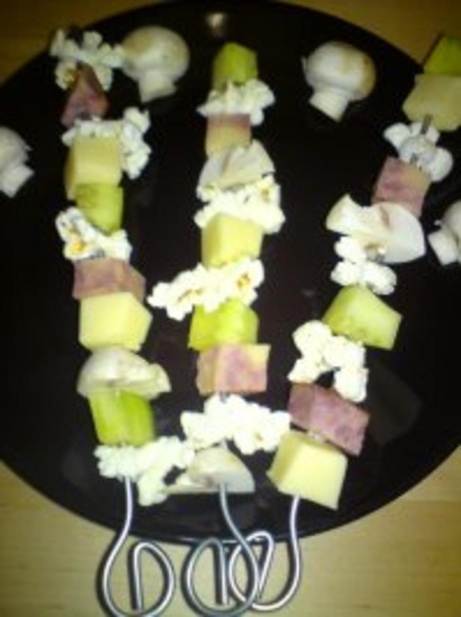 Popcornspießchen - Rezept