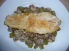 Fischfilet auf Gemüsebett - Rezept