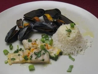 Schellfisch und Miesmuscheln in Papierhülle - Rezept