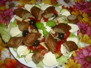 Salatteller mit  Wildroster - Rezept