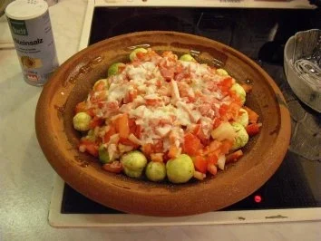 Rezept: Rosenkohl aus der Tajine Bild Nr. 3 Rosenkohl aus der Tajine - Rezept - Bild Nr. 3