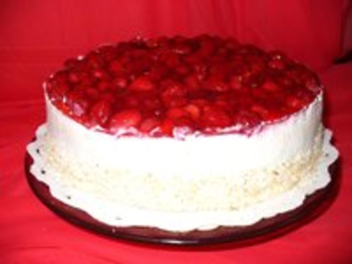 Bilder für Himbeer-Joghurt-Sahnetorte - Rezept