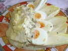 Rezept: Gemüse: Chicorèe an Kartoffelpüree, Ei und Joghurt-Senfsoße Gemüse: Chicorèe an Kartoffelpüree, Ei und Joghurt-Senfsoße - Rezept
