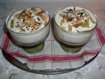Lebkuchen-Tiramisu mit Weißweinäpfeln - Rezept