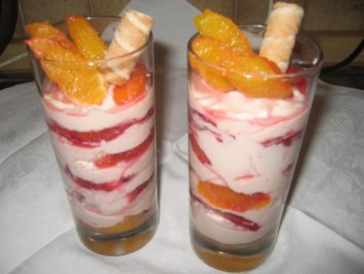 Bilder für Dessert: Mascarpone-Orangen-Schichtdessert - Rezept