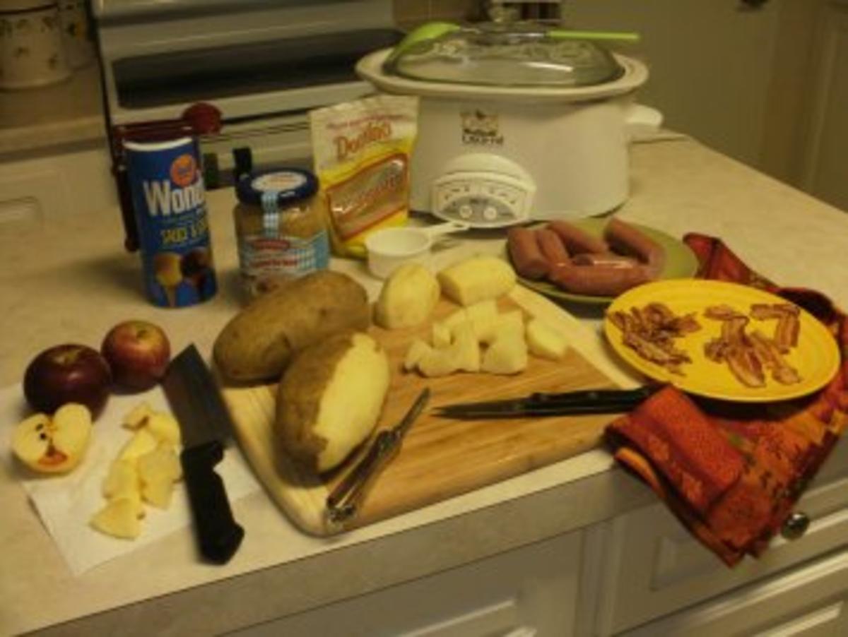 Sauerkraut mit Wurst - in einem langsamen Kocher -  8 Stunden in einem Topf und fertig - Rezept - Bild Nr. 2