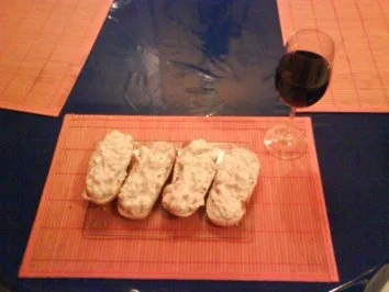 Abendbrot: Petersilienquark mit Ei und Tomate auf Baguette - Rezept