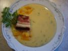 Cremige Steckrübensuppe mit geräuchertem Bauch - Rezept