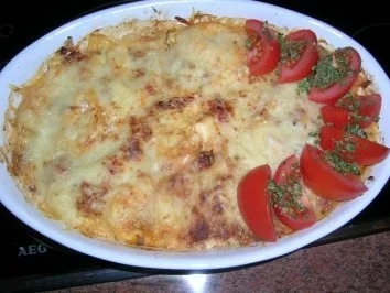 Rezept: Tortellini-Thunfisch-Auflauf (heute mußte es bei mir wirklich mal schnell gehen) Bild Nr. 2 Tortellini-Thunfisch-Auflauf (heute mußte es bei mir wirklich mal schnell gehen) - Rezept - Bild Nr. 2