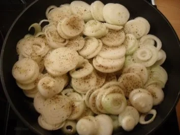 Leberkäse mit Musik und Schinkenkartoffelpüree - Rezept - Bild Nr. 2