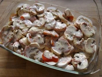 Rezept: Gyros überbacken Bild Nr. 6 Gyros überbacken - Rezept - Bild Nr. 6