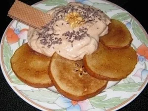 Karamellisierte Birnenscheiben mit Vermicellesmousse - Rezept - Bild Nr. 3