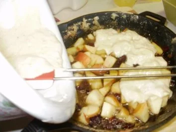 Pfannkuchen - Apfel und Cranberries - ein grosser Pfannkuchen-gebacken im Ofen - 163 Kal. fettarm Mit Bildern - Rezept - Bild Nr. 4