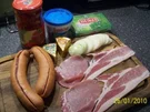 kleiner Snack - Bockwurst schön deftig - Rezept