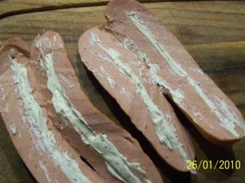 Rezept: kleiner Snack - Bockwurst schön deftig Bild Nr. 3 kleiner Snack - Bockwurst schön deftig - Rezept - Bild Nr. 3