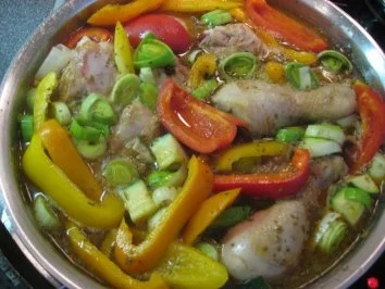 Hendlhaxln mit Gemüse und Reis - Rezept - Bild Nr. 2