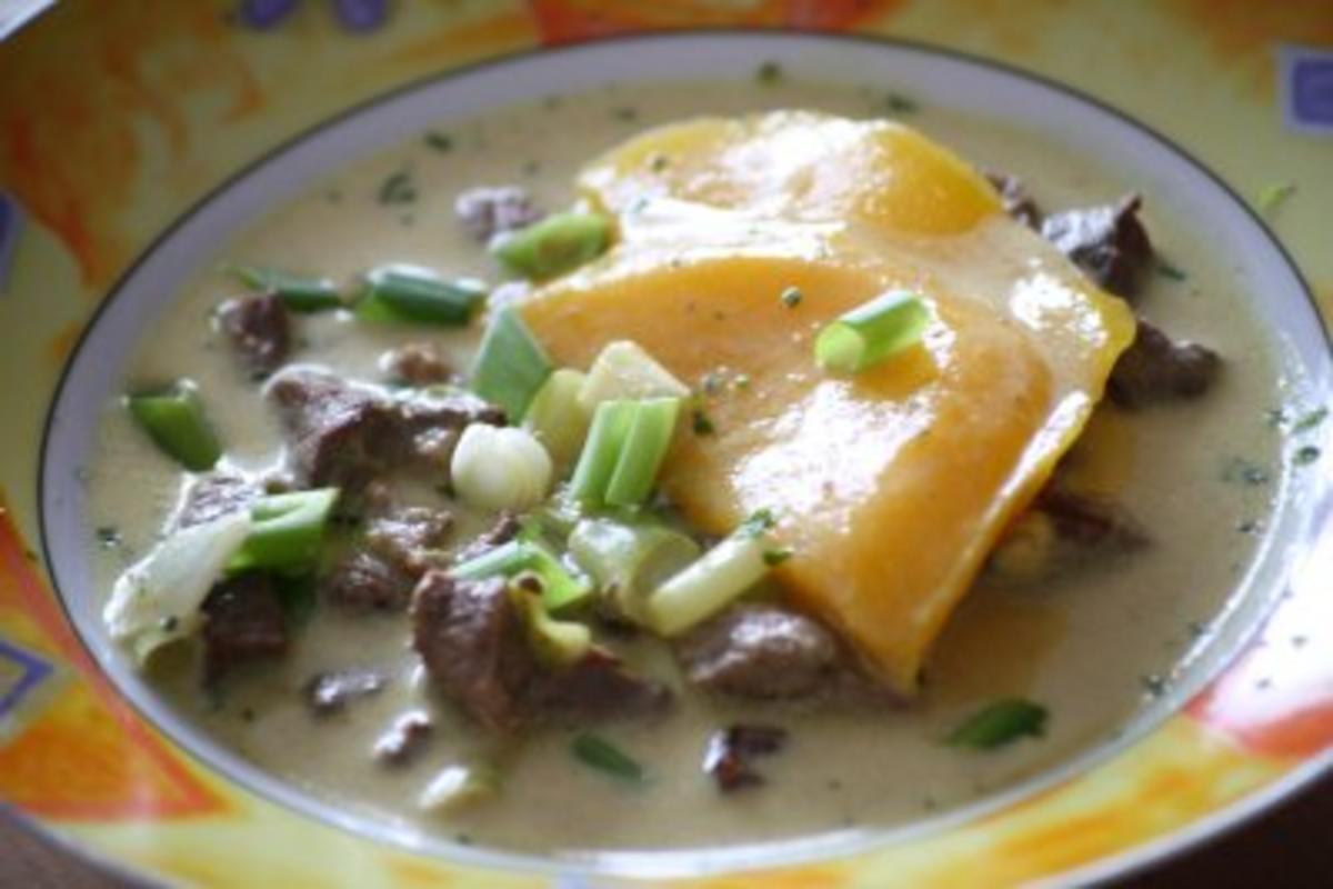 Bilder für Currysuppe mit Mango und Rindfleisch - Rezept