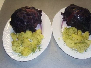 Fleischgerichte: Rotkohlrouladen - Rezept - Bild Nr. 4