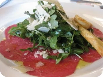 Carpaccio mit altem Pecorino - Rezept