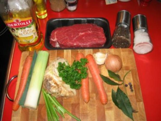Tafelspitz (mit Meerrettichsahne-Spitzkohl im KB) - Rezept - kochbar.de