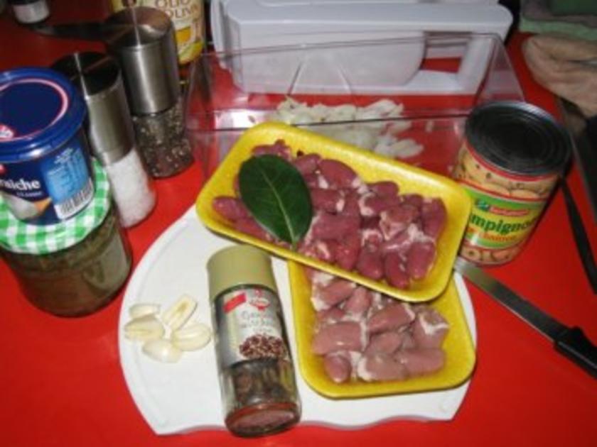 Herzragout m Steinpilzen - einfach - 129 kcal/100g