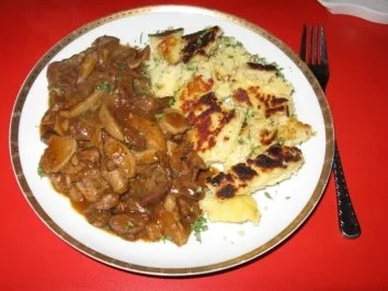 Rezept: Herzragout m.Steinpilzen Herzragout m.Steinpilzen - Rezept