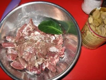 Rezept: Herzragout m.Steinpilzen Bild Nr. 4 Herzragout m.Steinpilzen - Rezept - Bild Nr. 4