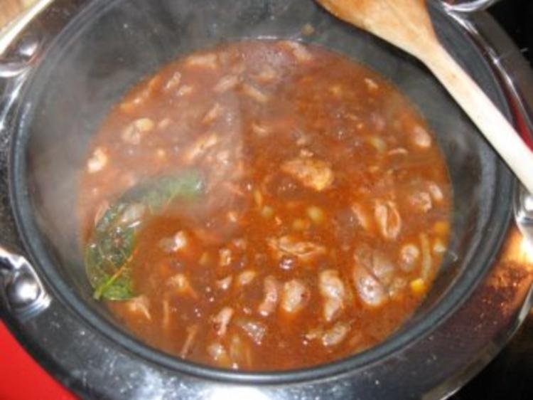 Herzragout m Steinpilzen - einfach - 129 kcal/100g