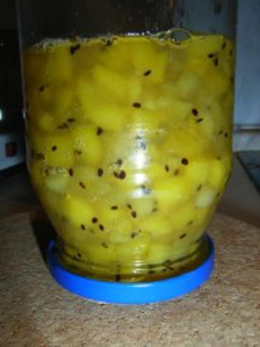 Mango-Konfitüre mit Kiwi und Limette - Rezept