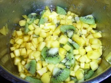 Rezept: Mango-Konfitüre mit Kiwi und Limette Bild Nr. 7 Mango-Konfitüre mit Kiwi und Limette - Rezept - Bild Nr. 7