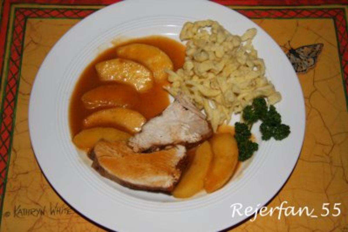 Bilder für Putenbraten mit Calvados-Äpfeln - Rezept