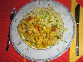 Currygeschnetzeltes von der Pute mit Nudeln - Rezept - Bild Nr. 7