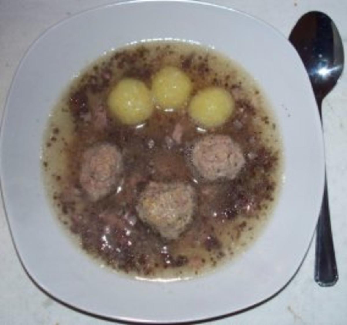 Schlachtfestsuppe - Rezept