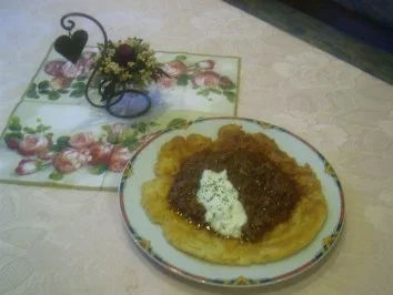 Rezept: Pfannenkuchen mit Hasche Pfannenkuchen mit Hasche - Rezept