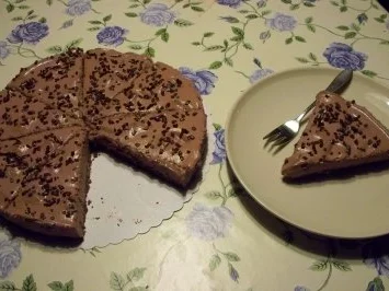 Nougat- Kuchen ohne Backen - Rezept