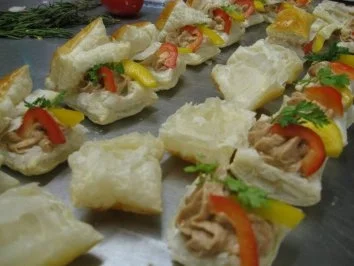 Blätterteigkissen mit Schinkenmus gefüllt - Rezept - Bild Nr. 2