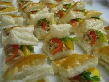 Blätterteigkissen mit Schinkenmus gefüllt - Rezept - Bild Nr. 4