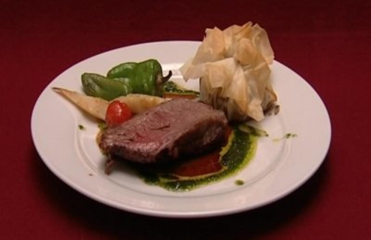 Bilder für American Roastbeef mit Pilzstrudel (Manou Lubowski) - Rezept