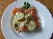 Gebratene Kräuterkartoffeln mit Lachs - Rezept