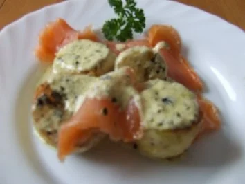 Gebratene Kräuterkartoffeln mit Lachs - Rezept - Bild Nr. 2