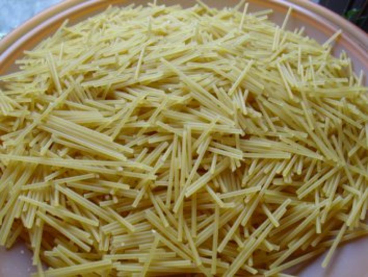 Pasta...Spaghetti-Omelette mit Champignon-Füllung - Rezept - Bild Nr. 3