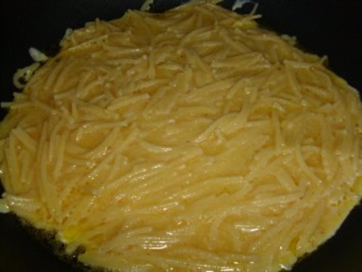 Pasta...Spaghetti-Omelette mit Champignon-Füllung - Rezept - Bild Nr. 6