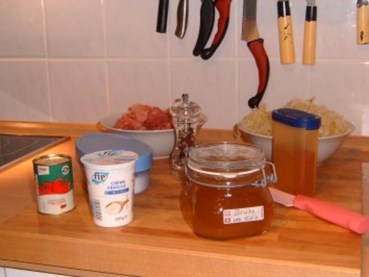 Szegediner Gulasch mit selbst gemachtem Sauerkraut - Rezept - Bild Nr. 4