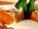 Kürbis-Strudel mit Vanilleschaum - Rezept