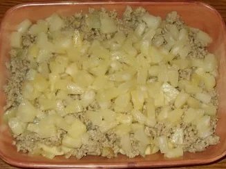 Auflauf herzhaft - Schupfnudel-Hackfleisch- Auflauf mit Ananas und Kokos - Rezept - Bild Nr. 4