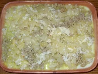 Auflauf herzhaft - Schupfnudel-Hackfleisch- Auflauf mit Ananas und Kokos - Rezept - Bild Nr. 5