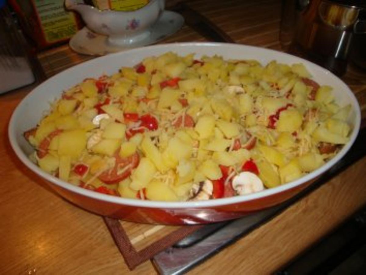 Kartoffelauflauf mit Knobiwurst - Rezept - Bild Nr. 2